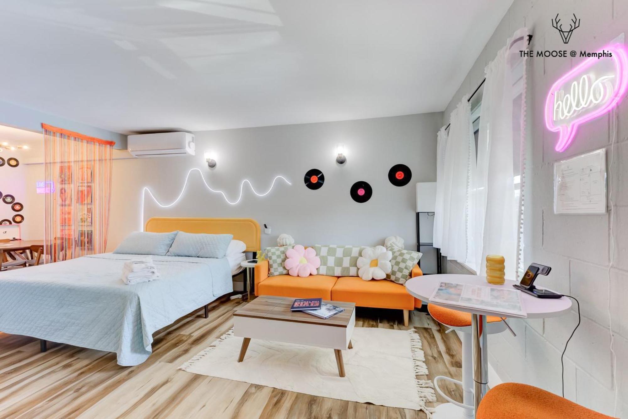 The Moose #10 - Stylish Loft With King Bed, Free Parking & Wi-Fi Lejlighed Memphis Eksteriør billede